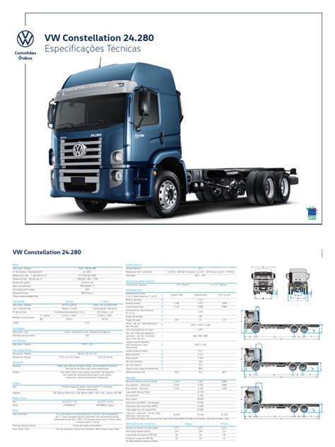 Especificação Tecnica VW Constellation 24.280 .